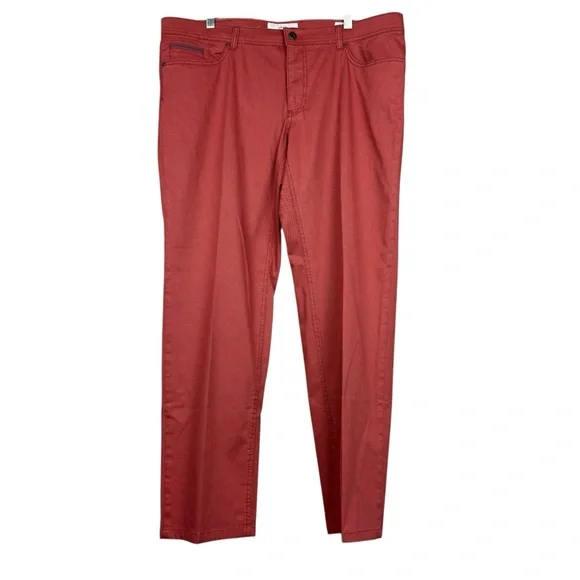 BRAX Cooper Red Straight Fancy Pants